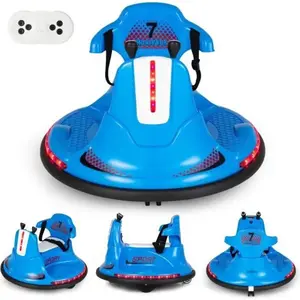 Auto Tamponneuse Electrique pour Enfants - COSTWAY - 360° - Télécomman... pas cher