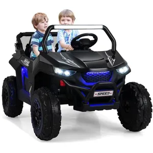 COSTWAY Voiture Electrique Enfant 12V/7Ah, 2-4 km/h, 2 Place, Télécomm... pas cher