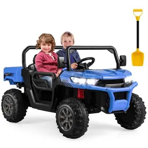 DREAMADE Voiture Électrique 2 Sièges Enfants 3-8Ans 12V-Tracteur Élect... pas cher