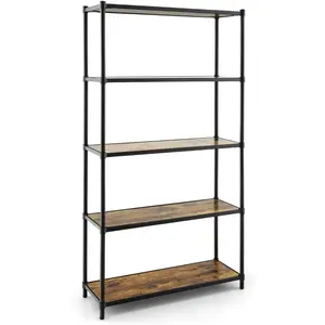 Comparateur de prix : COSTWAY Bibliothèque Style Industriel à 5 Niveaux 80x29x154CM Étagère ...