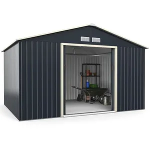 Abri de Jardin en Métal - COSTWAY - 340 x 255 x 210 cm - 18.2 m³ - Por... pas cher