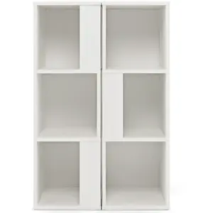 Comparateur de prix : COSTWAY Lot de 2 Bibliothèque en Bois de Style Industriel 33 x 33 x 10...