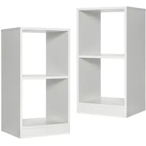 Comparateur de prix : Giantex Lot de 2 Bibliothèques, pour Salon, Chambre, Bureau, Entrée, 3...