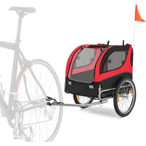 Comparateur de prix : COSTWAY Remorque de Vélo pour Animaux de Compagnie jusqu'à 40 KG avec ...