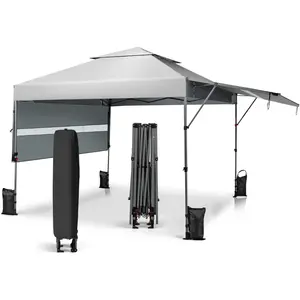 Comparateur de prix : Costway Costway Tonnelle De Jardin Barnum Instantanée 3x3m Avec Double...