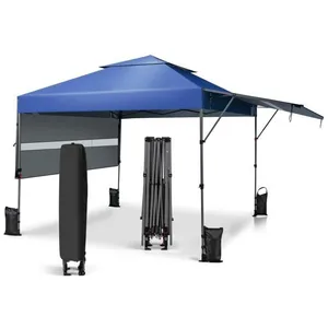 Comparateur de prix : COSTWAY Tonnelle de Jardin Barnum Instantanée 3x3m avec Double Auvents...