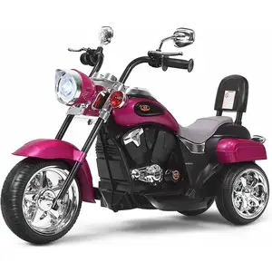 Comparateur de prix : COSTWAY Moto Électrique 6V pour Enfants Scooter avec 3 Roues Effet Son...