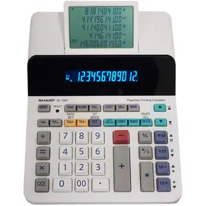 SHARP EL-1901 - Calculatrice d'impression sans Papier Blanc