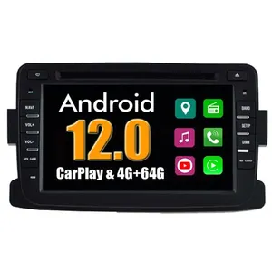Non communiqué Autoradio CarPlay Multimédia RoverOne Android 4Go RAM 64Go ROM GPS pour Renault Dokker Dacia Duster Logan Sandero