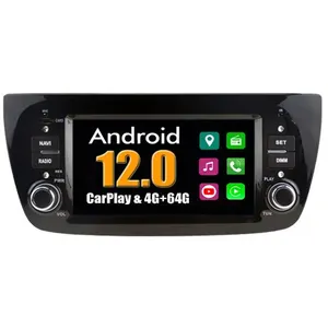 Non communiqué Autoradio CarPlay Multimédia RoverOne Android 4Go RAM 64Go ROM GPS pour Fiat Doblo 2010 - 2015