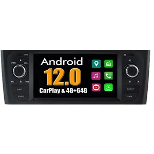 Non communiqué Autoradio CarPlay Multimédia RoverOne Android 4Go RAM 64Go ROM GPS pour Fiat Grande Punto Linea 2007-2011 pas cher