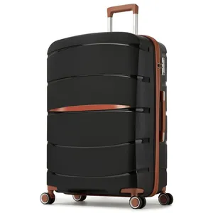 KONO Valise Grande Taille Valises de Voyage 75.5x50.5x29cm Rigide Légere Tr... pas cher
