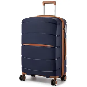 KONO Valise Moyenne Taille Valises de Voyage 66.5x45.5x24cm Rigide Légere T... pas cher