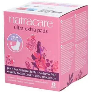 Comparateur de prix : Natracare - Serviettes hygiéniques "Ultra Extra Long" - 8 unités
