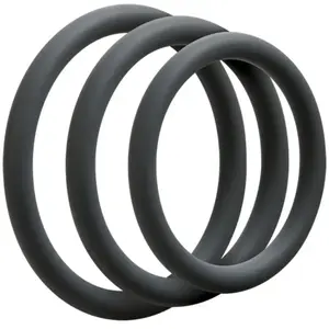 Doc Johnson - OptiMALE 3 C-Ring Set Fin - GrisVendu paradam-et-eve