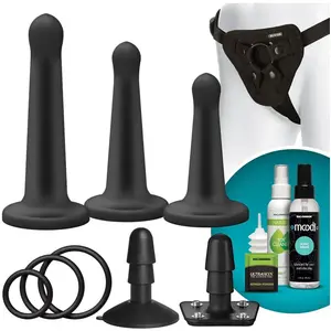 Coffret Gode Ceinture Vac-U-Lock Platinum Pegging pas cher