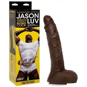 Comparateur de prix : Gode XXL avec testicules Jason Luv 25,4 cm Signature Cocks