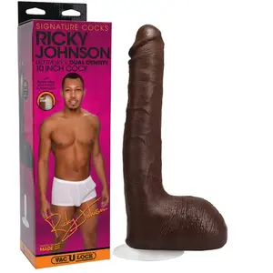 Comparateur de prix : Gode XXL avec testicules Ricky Johnson 25,4 cm Signature Cocks