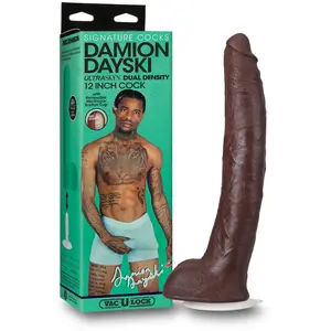 Comparateur de prix : Doc Johnson Signature Cocks Damion Dayski Ultraskyn Cock avec ventouse amovible Vac-U-Lock Chocolat 30,5 cm
