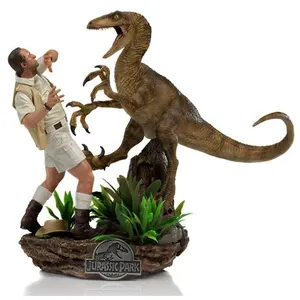 Figurine UNIVJP40421-10 - Jurassic Park - Robert Muldoon Vs Raptor