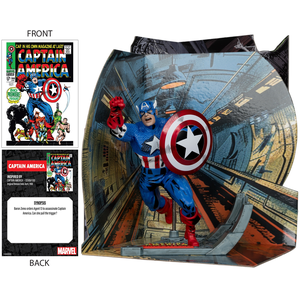 Mcfarlane Toys MARVEL COLLECTION 1:10TH WV2 - CAPTAIN AMERICA (CAPTAIN AMERICA #100)