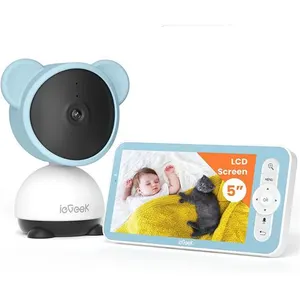 ieGeek 1080P/ 4.3" Babyphone Caméra,PTZ 355° Baby Phone Vidéo connecté...Vendu parcdiscount