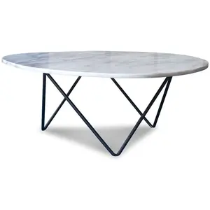 PIB Table basse en marbre blanc pas cher