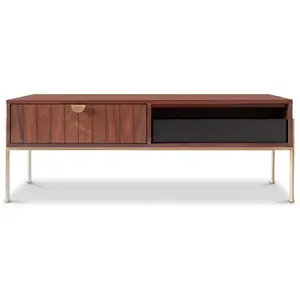 PIB Table basse relevable en bois marron pas cher