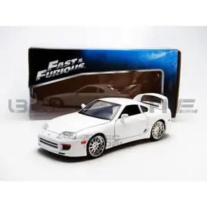 Voiture Miniature de Collection - JADA TOYS 1/24 - TOYOTA Supra - Blan... pas cher
