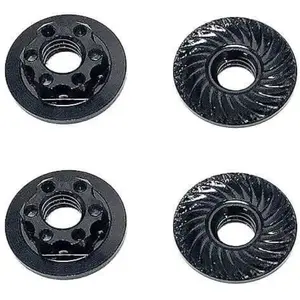 Team Associated Ft Nuts - M4 Low Profile Wheel Nuts Noir AS92254