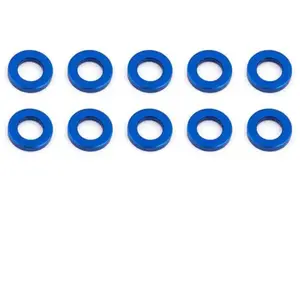 Associated Ballstud Washers 5.5 X 1.0Mm Bleu Aluminium X10 AS31382