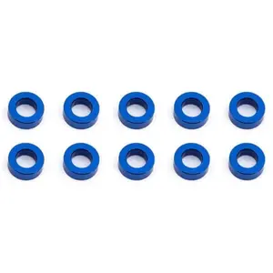 Associated Ballstud Washers 5.5 X 2.0Mm Bleu Aluminium X10 AS31383