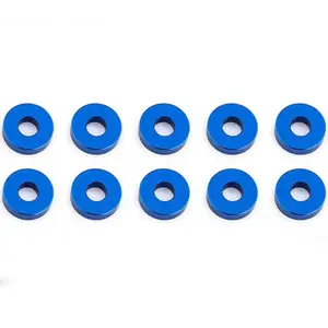 Associated Bulkhead Washers 7.8 X 2.0Mm Bleu Aluminium X10 AS31386