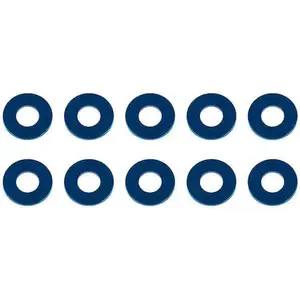 Associated Washers 7.8 X 3.5 X 0.5Mm Bleu Aluminium (10) AS31387