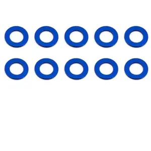 Associated Ballstud Washers 5.5 X 0.5Mm Bleu Aluminium X10 AS31381