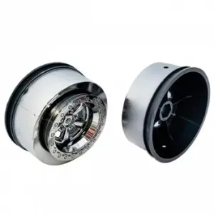 TEAM ASSOCIATED DR10 DRAG REAR WHEELS BLACK CHROME AS71076