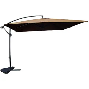 Concept-Usine Parasol Carré Solenzara Chocolat 3x3 Mètres pas cher