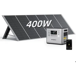 Comparateur de prix : AFERIY Generateur Electrique Portable 2400W avec Panneau Solaire Pliab...