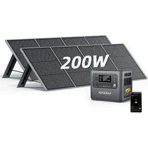 Comparateur de prix : AFERIY Generateur Solaire 2400W avec Panneau Solaire 200W x2 2048Wh Li...