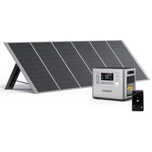 Comparateur de prix : Générateur solaire portable AFERIY 2400W, 2048Wh avec panneau solaire ...