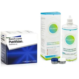 PureVision (6 lentilles) + Vantio Multi-Purpose 360 ml avec étuiVendu parlentiamo