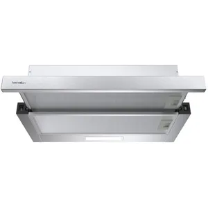 Hermitlux Hotte téléscopique 60cm 370m³/h recirculation/évacuation 2 vitesses éclairage LED avec filtre à charbon