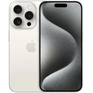Apple iPhone 15 Pro, 128 Go - Blanc Titane pas cher