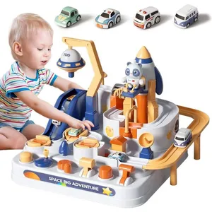 NETBOAT Jouet pour voiture de rail, jouet de piste d'aventure, jouet pour enfants, jouet de piste pour enfants de plus de 3 ans.Vendu parcdiscount