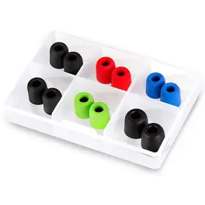 KLIM Earpads - Embouts Écouteurs Intra-Auriculaires - 12 Embouts en Mo... pas cher