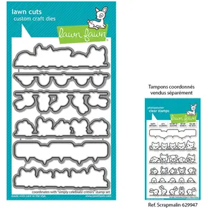 Lawn Fawn Matrice de découpe Die Célébrer les Animaux 6 pcs pas cher