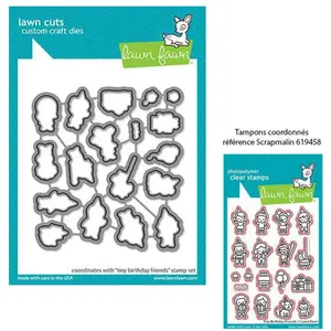 Comparateur de prix : Lawn Fawn Dies set Personnages anniversaire 18 pcs