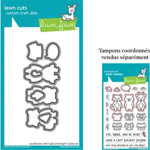 Lawn Fawn Dies set Pulls kitch de Noël 8 pcsVendu parscrapmalin