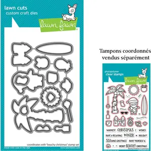 Lawn Fawn Dies set Noël à la plage 15 pcsVendu parscrapmalin