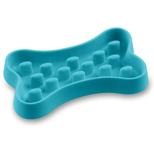 Tarhong Gamelle Here Sparky Slow Chow Bone turquoise 1,4 l, 35,9 x 20,4 x 5 cm pour chien pas cher